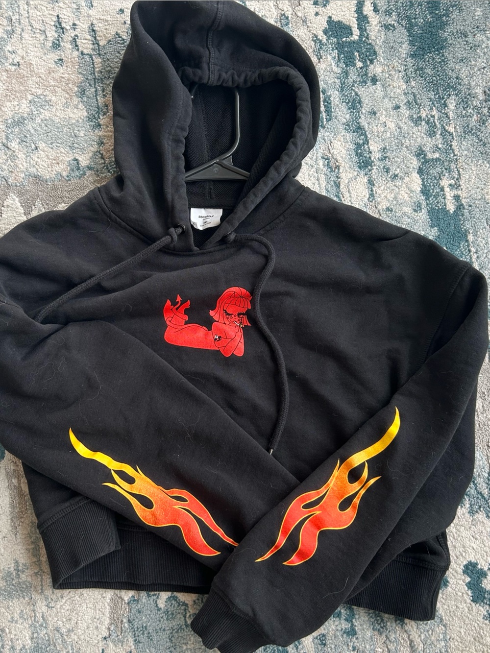 Valfre Maneater Hoodie with Lucy Devil & Flame Graphics